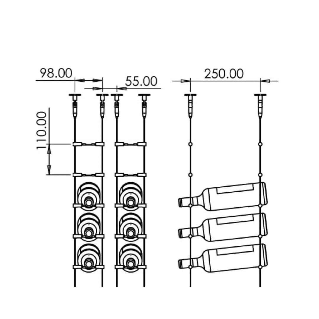 Cable Wine Rack