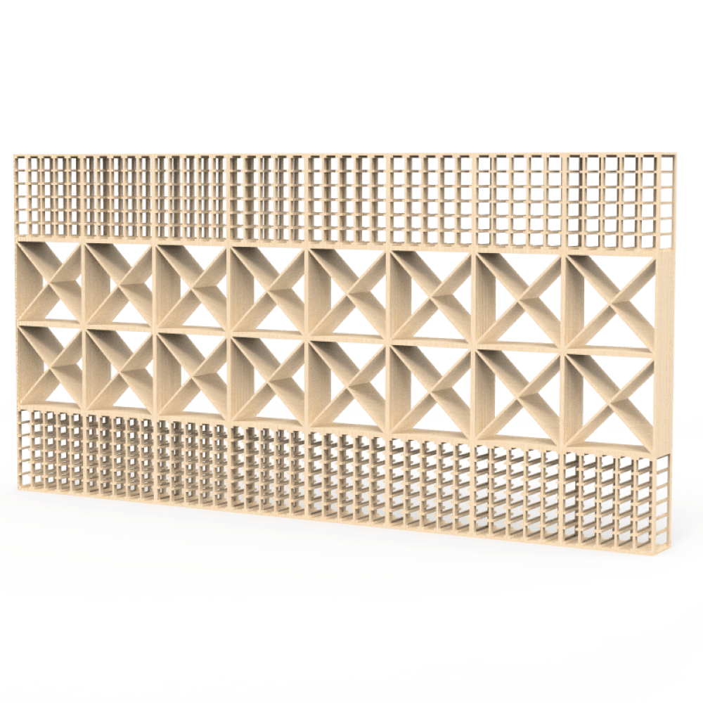 Wine Cellar Kit - 864 Bottles - Natural Finish