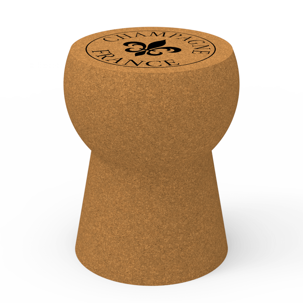 Wine Stash Cork Stools - Front View