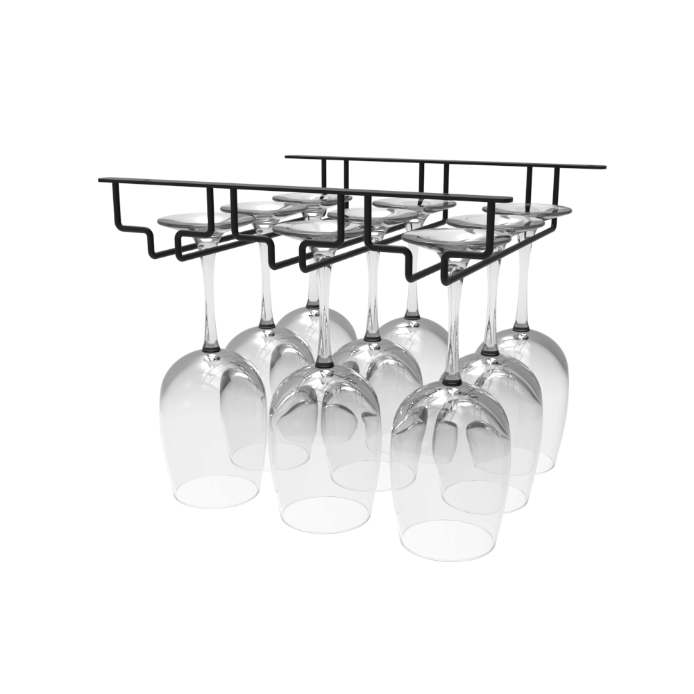 Triple Row Glass Hanger - Wine Stash